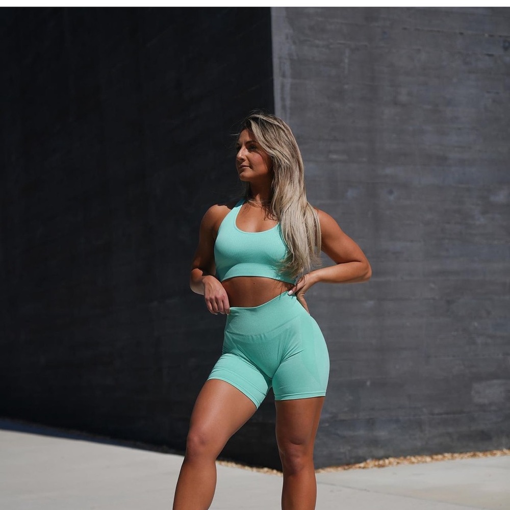 Nvgtn mint seamless halter top